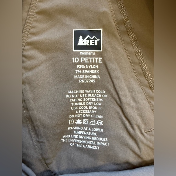 REI Women’s Brown Poplar Roll-Up Pants - Size 10 Petite - Picture 7 of 8